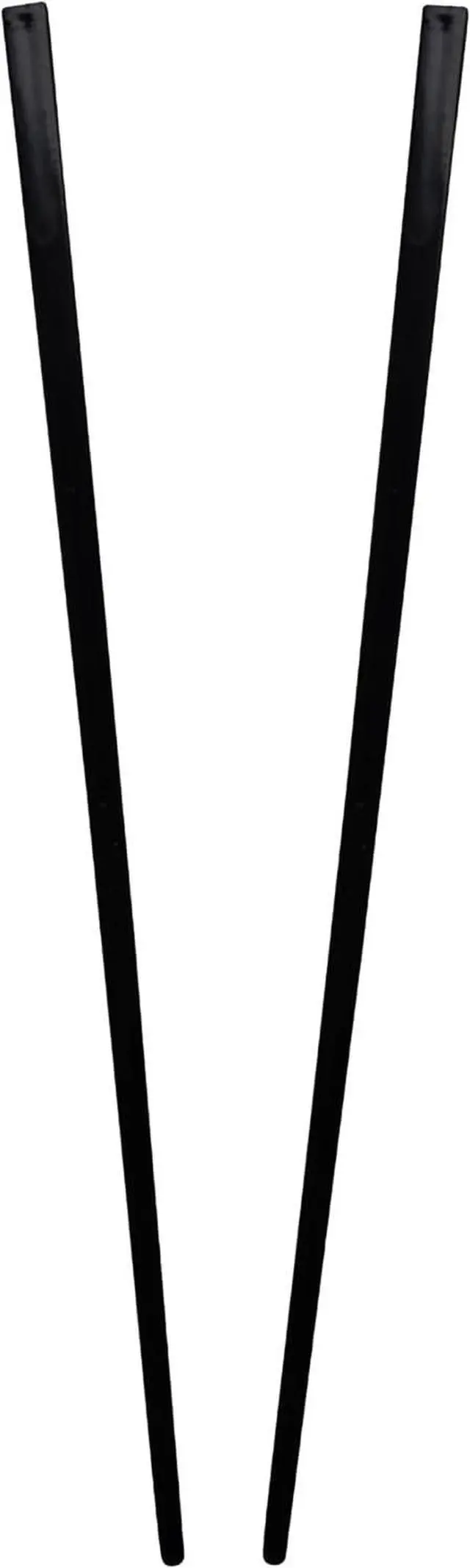 Main image of 2 Hair Sticks Solid Straight Chopsticks for Women - Black
