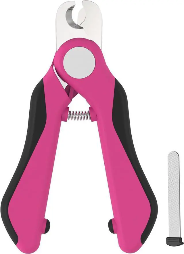 Main image of Swihauk Heavy Duty Dog Nail Clippers and Trimmers, Professional Pet Nail Clippers with Nail File for Dogs Cats Small Animal, Claw Clippers with Safety Guard to Prevent Over-Cutting, Pink