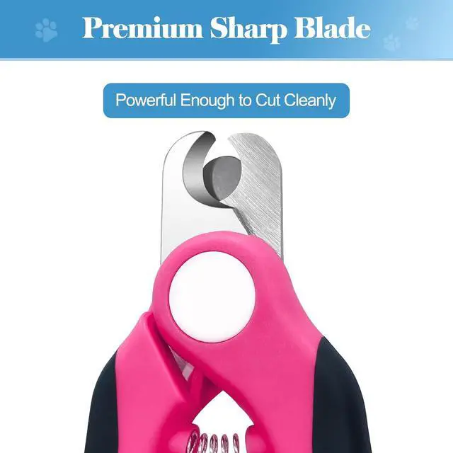 Alt view image 3 of 7 - Swihauk Heavy Duty Dog Nail Clippers and Trimmers, Professional Pet Nail Clippers with Nail File for Dogs Cats Small Animal, Claw Clippers with Safety Guard to Prevent Over-Cutting, Pink