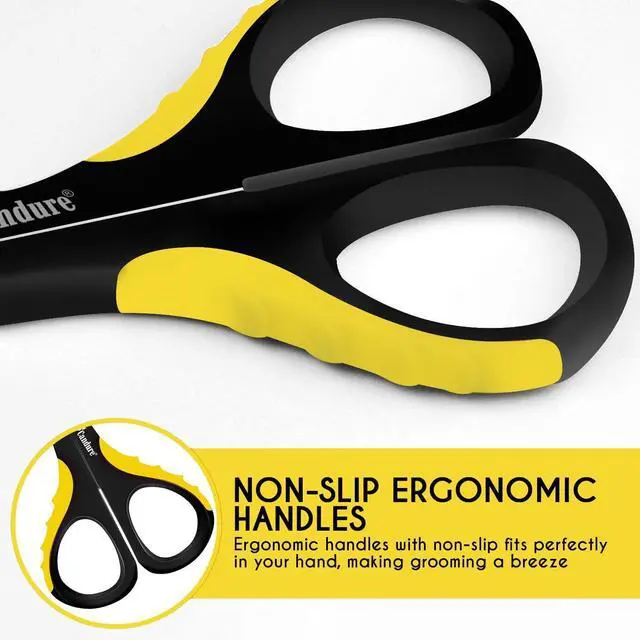 Alt view image 3 of 7 - Candure Cat Nail Clipper Stainless Steel Cat Claw Trimmers for Rabbits, Guinea Pigs, Birds, Puppies, Kittens and Small Animals Pet Nail Clipper for Professional and Home Use (Yellow)