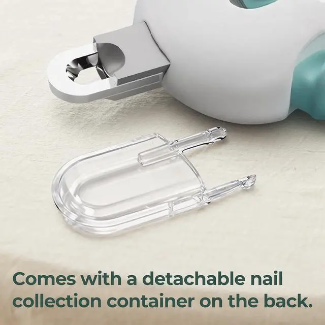 Alt view image 4 of 7 - Cat Nail Clippers with a Removable Debris Collector, Adjustable Size, Built-in Hidden Nail File, Round Hole Blade, Safe Home pet Grooming Tool