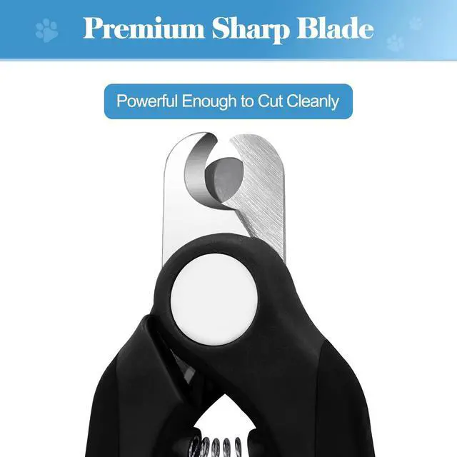 Alt view image 3 of 7 - Swihauk Heavy Duty Dog Nail Clippers and Trimmers, Professional Pet Nail Clippers with Nail File for Dogs Cats Small Animal, Claw Clippers with Safety Guard to Prevent Over-Cutting, Black