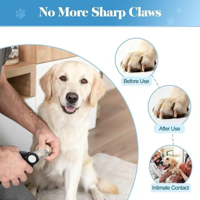Alt view image 6 of 7 - Swihauk Heavy Duty Dog Nail Clippers and Trimmers, Professional Pet Nail Clippers with Nail File for Dogs Cats Small Animal, Claw Clippers with Safety Guard to Prevent Over-Cutting, Black