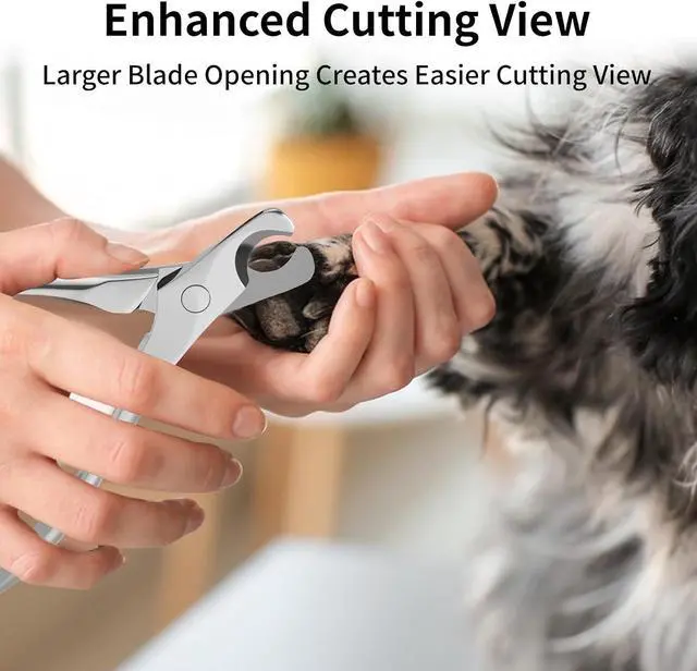 Alt view image 3 of 6 - Stainless Steel Dog Nail Clippers & Trimmers - Heavy Duty Pet Nail Clippers for Large, Medium, Small Dogs & Cats