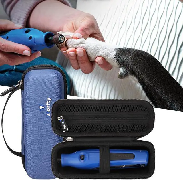 Alt view image 5 of 7 - Hard Storage Case for Dremel 7350-PET 4V Pet & Dog Nail Grinder, EVA Travel Carrying Bag for Dremel 7350-PET Nail Trimmer Professional Pet Grooming Kit, Case Only