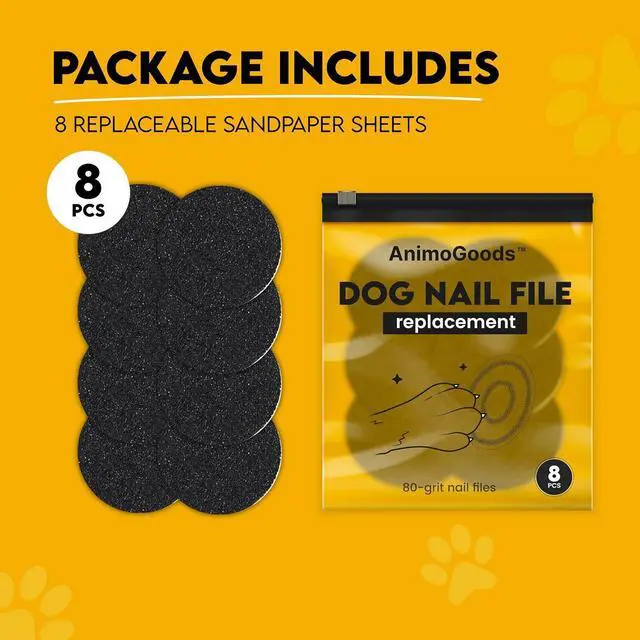 Alt view image 2 of 3 - AnimoGoods 8 Sandpaper Replacement for Dog Nail File