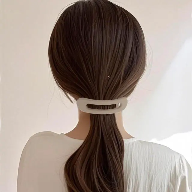 Alt view image 4 of 7 - Atoden Hair Barrettes Flat Clips for Thick Thin Fine Hair 6Pcs French Barrettes Matte Large Hair Slides Non Slip Clamps Vintage 90s Accessories for Women Girls Trendy Stuff Gifts (Neutral Color)