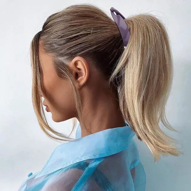 Alt view image 4 of 7 - 4PCS Small Banana Clip, Banana Clips for Thin Hair Strong Hold Bun Holder Jaw Barrettes for Women and Girls