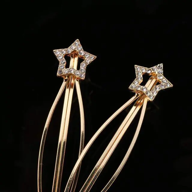 Alt view image 4 of 7 - 20 Pcs Elegant Hair Barrettes Golden Metal Hair Clip Pearl Hair Pins | Alloy gold-plated imitation pearl hair accessories, gentle on hair. Hair barrettes Ideal for weddings, dances, and daily