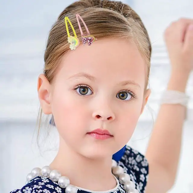 Alt view image 5 of 7 - Wingchold 16Pcs Girls Unicorn, Butterfly, Flower, Rabbit Hair Clips - Sparkly Rainbow Hair Accessories for Toddlers, Kids, Hair Clips for Party, Birthday Gift Supplies Favors