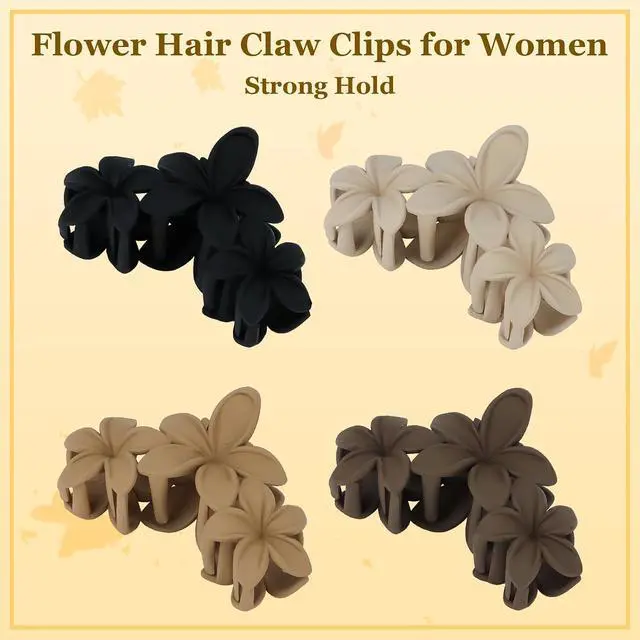 Alt view image 6 of 7 - Ondder Large Matte Claw Hair Clips for Women - 4.5 Inch Non-Slip Strong Hold Clips for Thick Hair, Hair Accessories