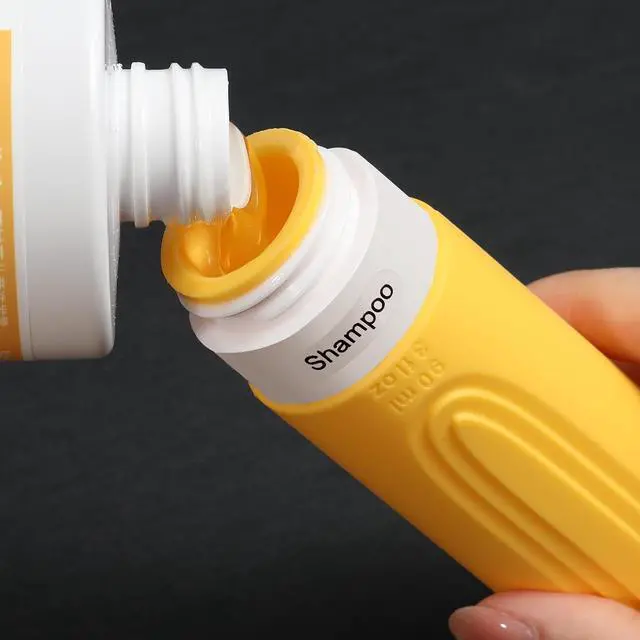 Alt view image 4 of 6 - Travel Bottles for Toiletries, 5 Pack TSA Approved Travel Size Containers, 3oz Leak Proof Refillable Travel Accessories for Shampoo Conditioner, BPA Free Travel Bottles with Toiletry Bag