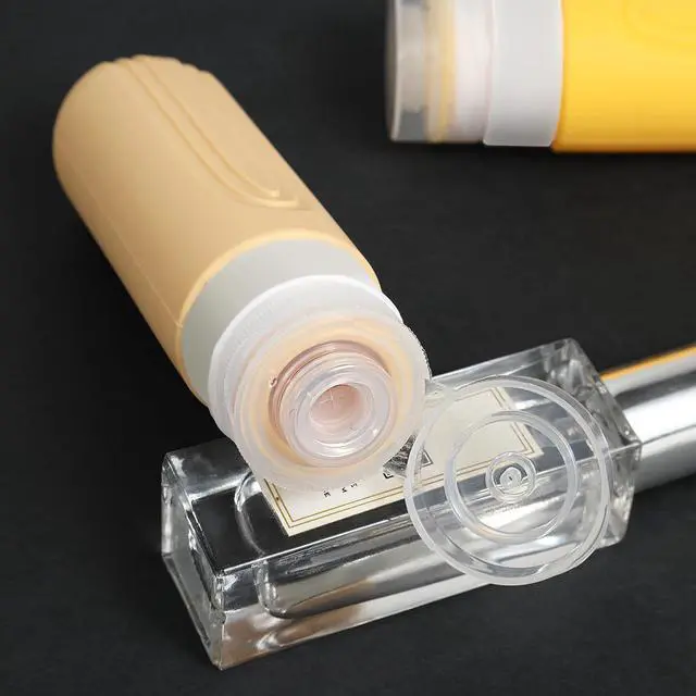 Alt view image 5 of 6 - Travel Bottles for Toiletries, 5 Pack TSA Approved Travel Size Containers, 3oz Leak Proof Refillable Travel Accessories for Shampoo Conditioner, BPA Free Travel Bottles with Toiletry Bag