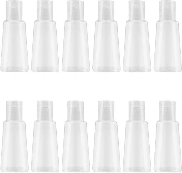 Main image of INNOLIFE 12 Pack 1 oz Empty Bottles with Flip Cap, Plastic Squeeze Bottle | 30ml Refillable Travel Size Bottles for Liquid, Lotions, Creams and Toiletries and Hand Sanitizer