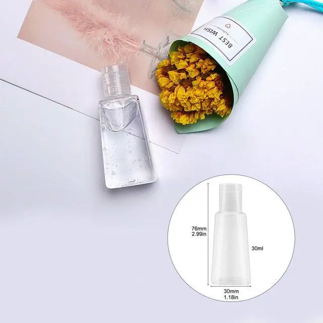 Alt view image 2 of 4 - INNOLIFE 12 Pack 1 oz Empty Bottles with Flip Cap, Plastic Squeeze Bottle | 30ml Refillable Travel Size Bottles for Liquid, Lotions, Creams and Toiletries and Hand Sanitizer
