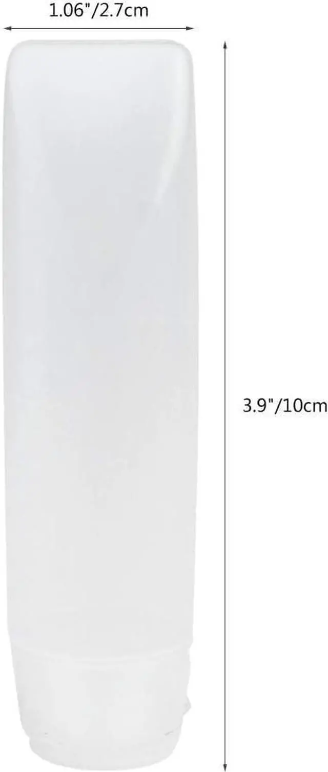 Main image of GANPUB 5 Pcs White 1 oz Travel Bottles Empty Refillable Toothpaste Tubes Containers Small Mini Size Squeeze Dispensers, Refillable Containers Pump Dispensers Refillable Cosmetic(10 * 2.7cm)