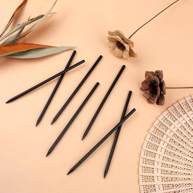 Alt view image 4 of 7 - 22 Pack Chopsticks for Hair Bun Chinese Hair Sticks, Black Wood Hair Sticks Chopsticks, Pencil Long Hairpins Hair Clips for Hairstyles Decorative Accessories for Women Girls