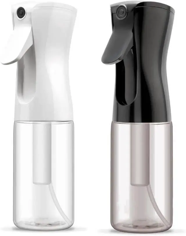 Main image of Continuous Spray Bottle for Hair, Refillable Gentle Mister (2 Pack, 6.8 Oz) | Long-Lasting Misting, Ultra-Fine Mist for Hairstyling, Cleaning Solutions, Planting, Pets, Barbers, Salons, Essential Oils