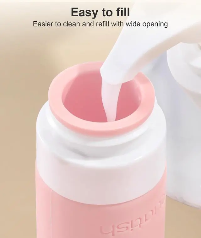 Alt view image 4 of 6 - Quatish Travel Bottles for Toiletries 6 Pack, Original Patented Leakproof 3 oz Tsa Approved Travel Size Containers, BPA Free Silicone Shampoo and Conditioner Bottle, Cruise Camping Essentials, Macaron