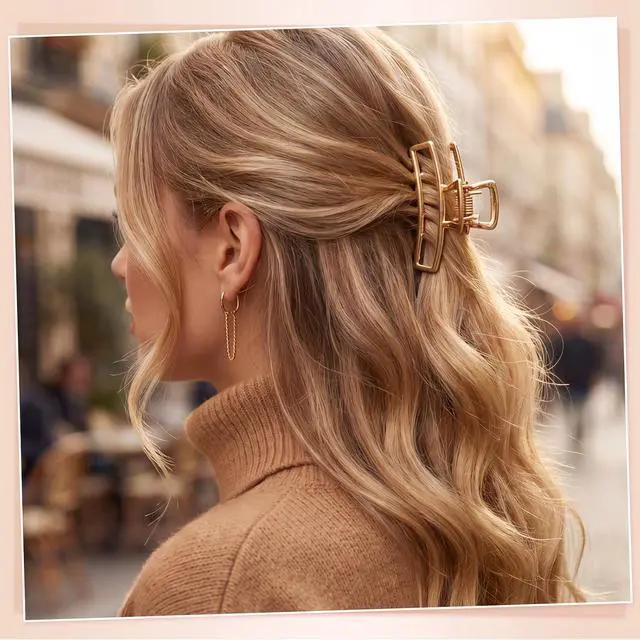 Alt view image 6 of 7 - SUMAJU 12Pcs Metal Small Hair Claw Clips For Women Girls, Gold/Black/Silver | Gold Hair Accessories for Women Girls Thin Short Fine Half-Up Hair, Strong Hold Non-Slip Barrettes Hairpins Gifts