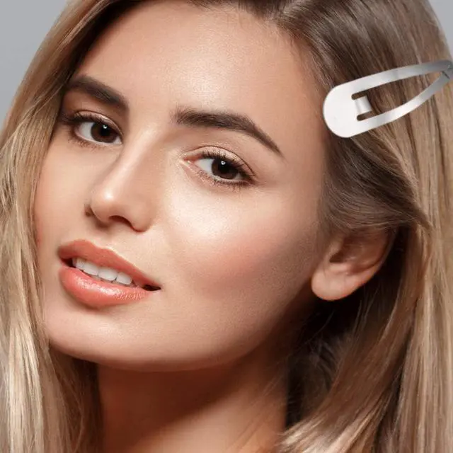 Alt view image 6 of 7 - WILLBOND 30 Pcs Large Metal Snap Barrettes,Simple,Silver | Nonslip Barrettes for Women, 3.1 Inch Large Clips Secure Hold for Hair, Metal Accessories for Daily Styling