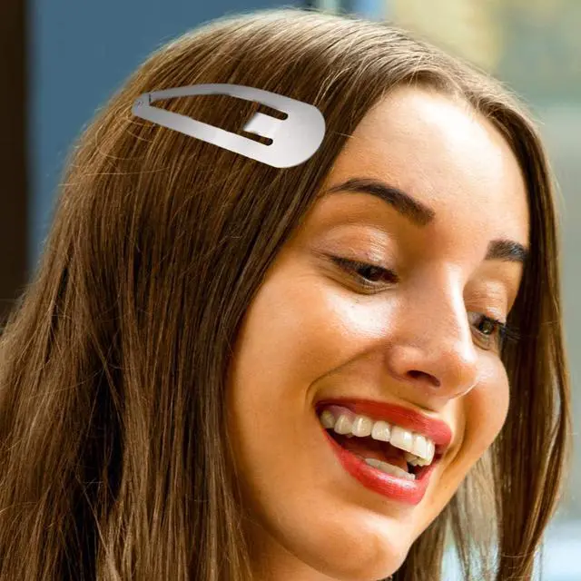 Alt view image 7 of 7 - WILLBOND 30 Pcs Large Metal Snap Barrettes,Simple,Silver | Nonslip Barrettes for Women, 3.1 Inch Large Clips Secure Hold for Hair, Metal Accessories for Daily Styling