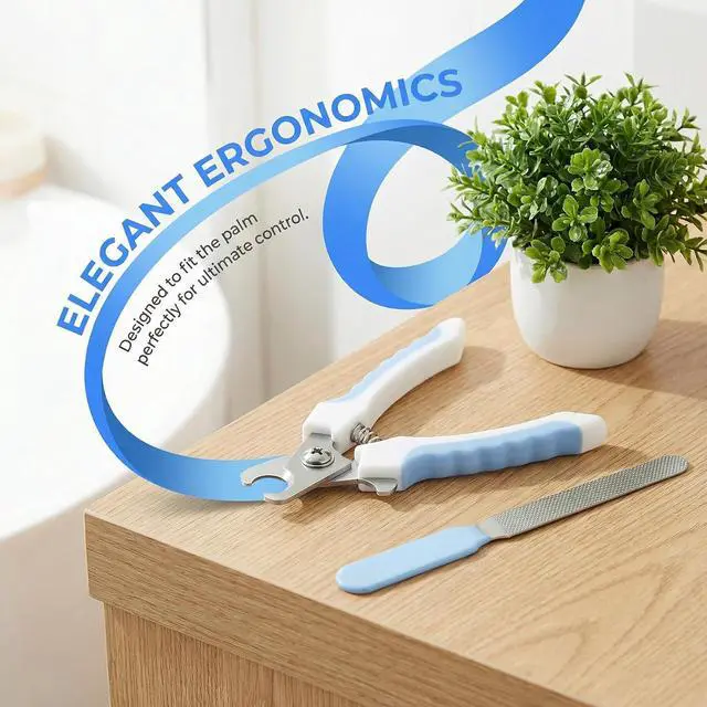 Alt view image 3 of 7 - Dog Nail Clippers for Large Dogs, Pet Nail Clipper Kit for Small & Large Dogs & CatsDog Nail Clippers for Dogs and Cats - Safe and Easy to UseProfessional Dog & Cat Nail Trimmers (White)