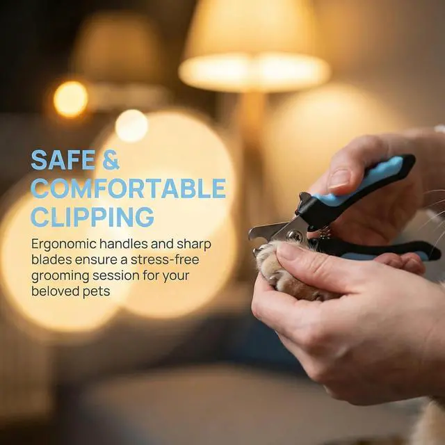 Alt view image 5 of 7 - Dog Nail Clippers for Large Dogs, Pet Nail Clipper Kit for Small & Large Dogs & CatsDog Nail Clippers for Dogs and Cats - Safe and Easy to UseProfessional Dog & Cat Nail Trimmers (White)