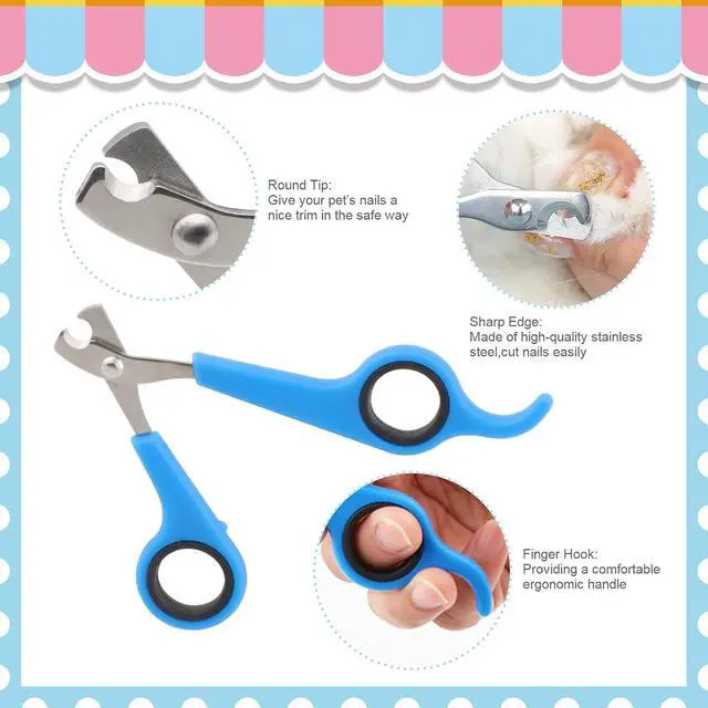 Alt view image 4 of 7 - Rabbit Grooming Kit, Rabbit Brush for Shedding with Bunny Nail Clipper, Rabbit Nail Trimmers with Pet Combs for Hamster Guinea Pig Ferret by KALAMANDA