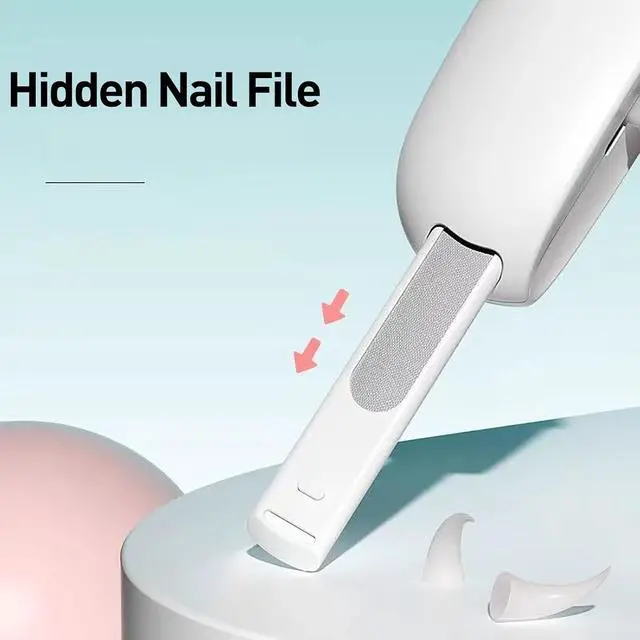 Alt view image 5 of 6 - Cat Nail Clipper | Cat Nail Trimmer with Clipping Debris Storage, Adjustable Sizes, Hidden Nail File, Round Hole Blade for Injury-Free Grooming Tool for Pets, Pink