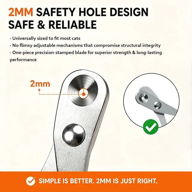 Alt view image 2 of 6 - Trumoon Cat Nail Clipper with Circular Hole Safety Guard for Indoor Cat | Avoid Overcutting, Easy, Safe, Quiet, Fast & Accurate, ideal for anxious and wiggly cats, Great for first-time cat owners
