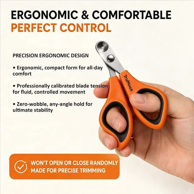 Alt view image 3 of 6 - Trumoon Cat Nail Clipper with Circular Hole Safety Guard for Indoor Cat | Avoid Overcutting, Easy, Safe, Quiet, Fast & Accurate, ideal for anxious and wiggly cats, Great for first-time cat owners