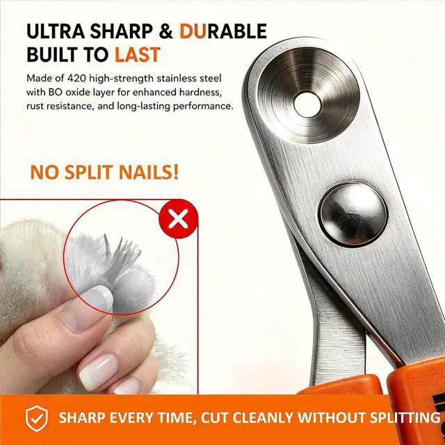 Alt view image 4 of 6 - Trumoon Cat Nail Clipper with Circular Hole Safety Guard for Indoor Cat | Avoid Overcutting, Easy, Safe, Quiet, Fast & Accurate, ideal for anxious and wiggly cats, Great for first-time cat owners