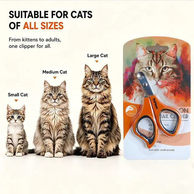 Alt view image 6 of 6 - Trumoon Cat Nail Clipper with Circular Hole Safety Guard for Indoor Cat | Avoid Overcutting, Easy, Safe, Quiet, Fast & Accurate, ideal for anxious and wiggly cats, Great for first-time cat owners