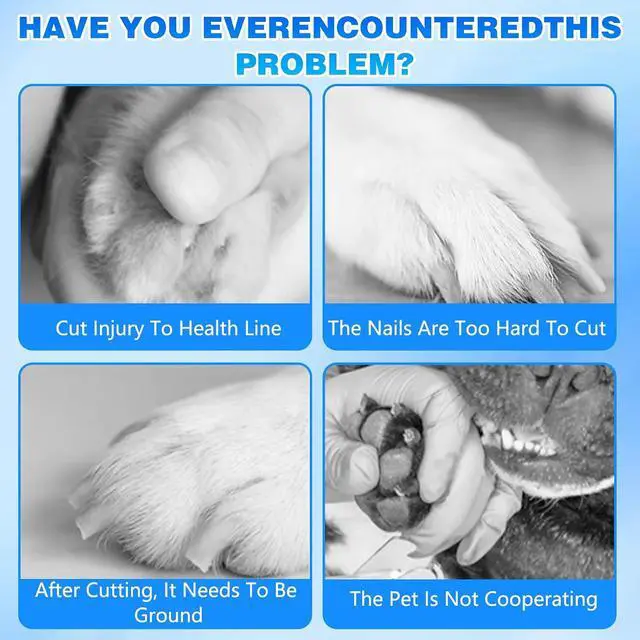 Alt view image 5 of 7 - Cat Nail, Safe Cut Cat Nail Trimmer, Nail Trimmer, Two Adjustable with 360° Grinding Settings, Low-Vibration Ultra-Quiet Under 40dB, Easy to Clean, Powerful Enough, Suitable for Cats and Dogs (White)