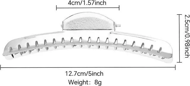 Alt view image 2 of 6 - 12 PCS Butterfly Hair Clips, Metal Finger Wave Clips with Aluminum Tips - Gold Small Vintage Hair Clamps for Wavy Hair Styling (Silver)