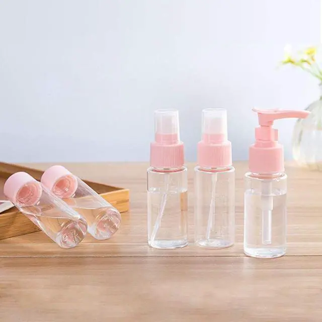 Alt view image 4 of 7 - Vitog Travel Bottles Kit, TSA Approved Leak Proof Portable Toiletry Containers Set, Clear PET Flight Size Cosmetic Containers for Lotion, Shampoo, Cream, Soap, Set of 11