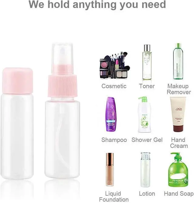 Alt view image 5 of 7 - Vitog Travel Bottles Kit, TSA Approved Leak Proof Portable Toiletry Containers Set, Clear PET Flight Size Cosmetic Containers for Lotion, Shampoo, Cream, Soap, Set of 11