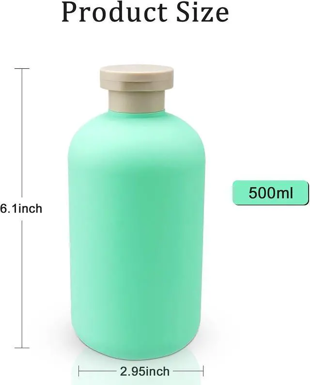 Alt view image 2 of 6 - Shampoo and Conditioner Bottles 16.9oz 2 Pack Travel Bottles for Toiletries