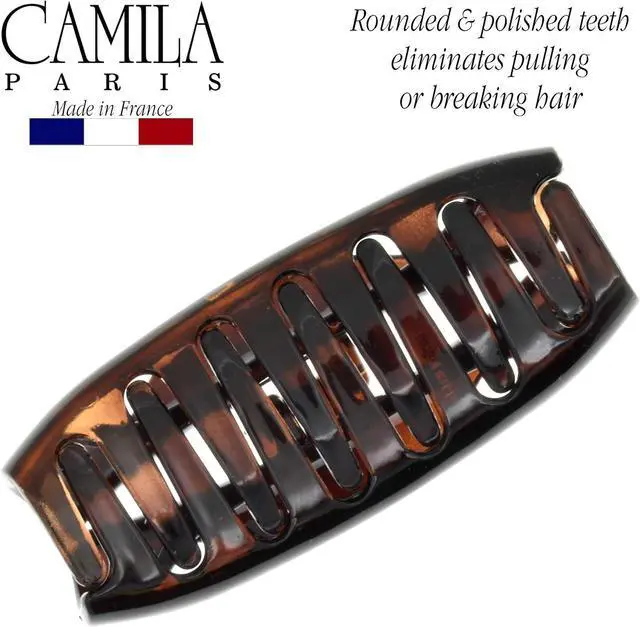 Alt view image 5 of 7 - Camila Paris CP1562 French Hair Clip for Women Tortoise Shell Small Girls Hair Claw Clips Jaw Fashion Durable Styling Hair Accessories for Women, Strong Hold No Slip Grip, Made in France
