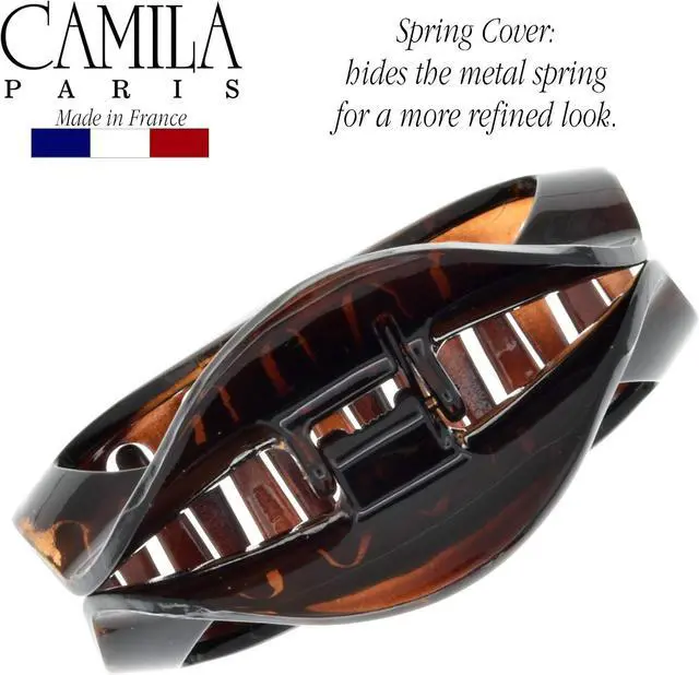 Alt view image 4 of 7 - Camila Paris CP1562 French Hair Clip for Women Tortoise Shell Small Girls Hair Claw Clips Jaw Fashion Durable Styling Hair Accessories for Women, Strong Hold No Slip Grip, Made in France