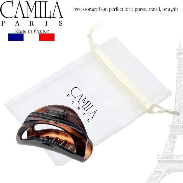 Alt view image 6 of 7 - Camila Paris CP1562 French Hair Clip for Women Tortoise Shell Small Girls Hair Claw Clips Jaw Fashion Durable Styling Hair Accessories for Women, Strong Hold No Slip Grip, Made in France