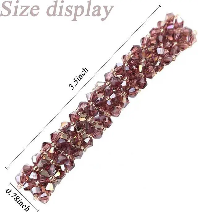 Alt view image 3 of 6 - Elegant Hair Clips Fashion Hair Barrettes for Women and Girls, Sparkly Glitter Rhinestones Flowers Hairpin French Style Hairclips Vintage Hair Accessoires for Women