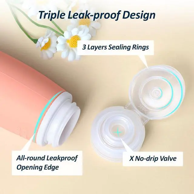 Alt view image 4 of 7 - PACKISM 6 Pack TSA Approved Travel Bottles Set - 3.4 oz Silicone Containers | Leak Proof, BPA-Free, Refillable for Shampoo Lotion Body Wash, Squeeze Control & Wide Fill Opening for Flights Gym Hotel