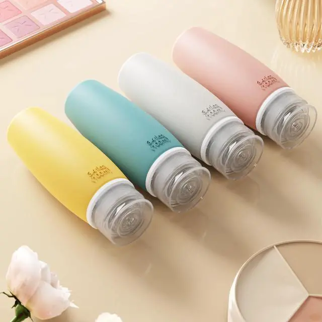 Alt view image 7 of 7 - PACKISM 6 Pack TSA Approved Travel Bottles Set - 3.4 oz Silicone Containers | Leak Proof, BPA-Free, Refillable for Shampoo Lotion Body Wash, Squeeze Control & Wide Fill Opening for Flights Gym Hotel