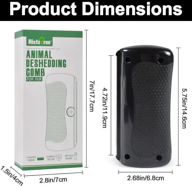 Main image of Deshedding Pet Brush, Deshedding Brush for Indoor Cats, Dogs, Pet Hair Remover Comb for Short Long Hair, Easy Clean Pet Grooming Tool for Shedding Control