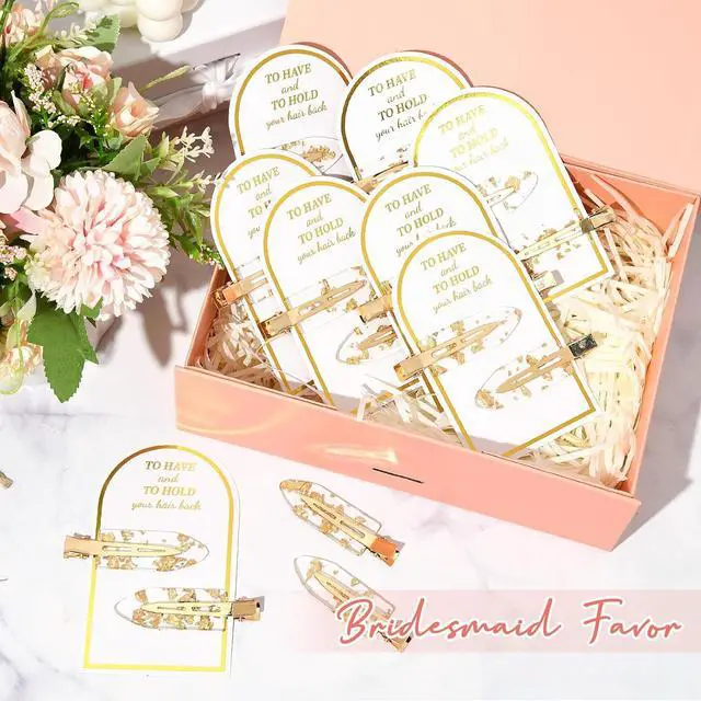 Alt view image 4 of 7 - Aileam 20PCS Bridesmaid Hair Clips, Creaseless Glitter Hair Clips for Bride Women Girls, Perfect Bridal Hairstyle Accessories
