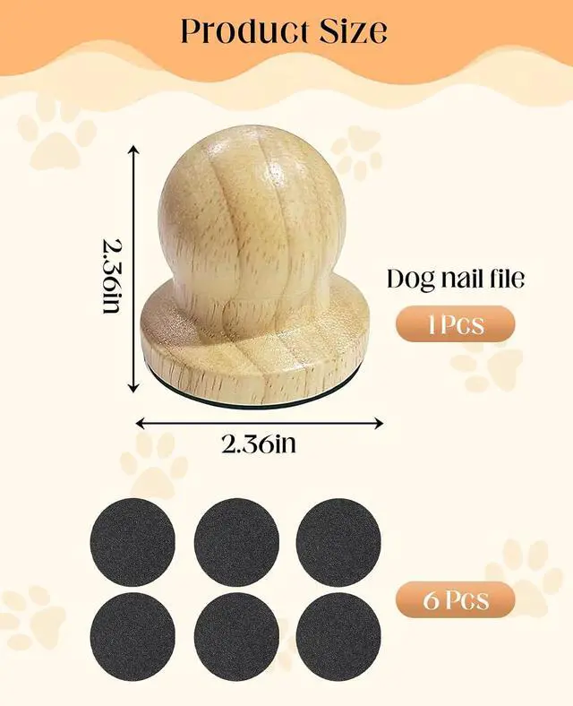 Alt view image 2 of 7 - Wooden Dog Nail File, Dog Scratch Board for Nails with 6 Pcs Replaceable Sandpape