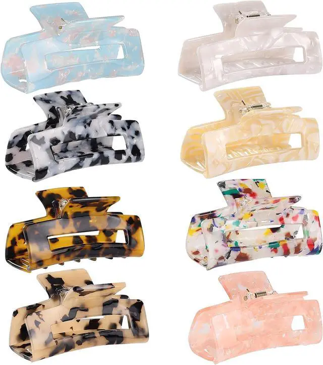 Main image of laxizar 8 Pcs Hair Clips Claw Clips 3 Inch Hair Accessories for Women
