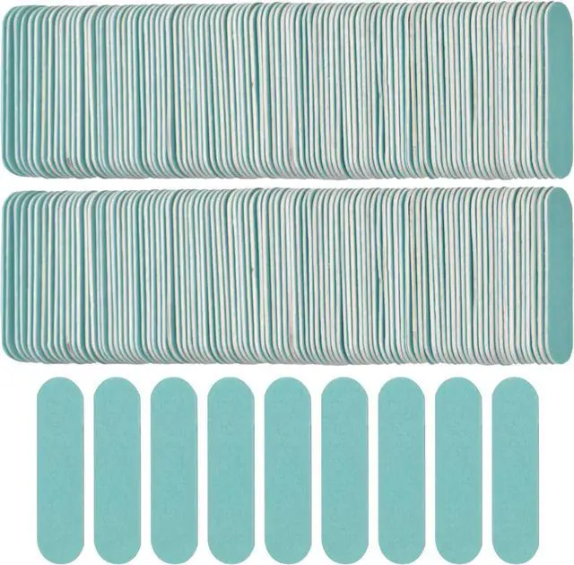 Main image of 300 Pack Mini Nail File Bulk(180/240 Grit), Disposable Nail Files Double Sided Emery Boards Home or Professional Manicure Tools(Light Blue)